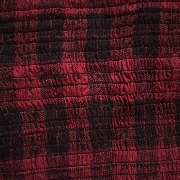 Gingham Red Tube Top - Picture 2 of 4